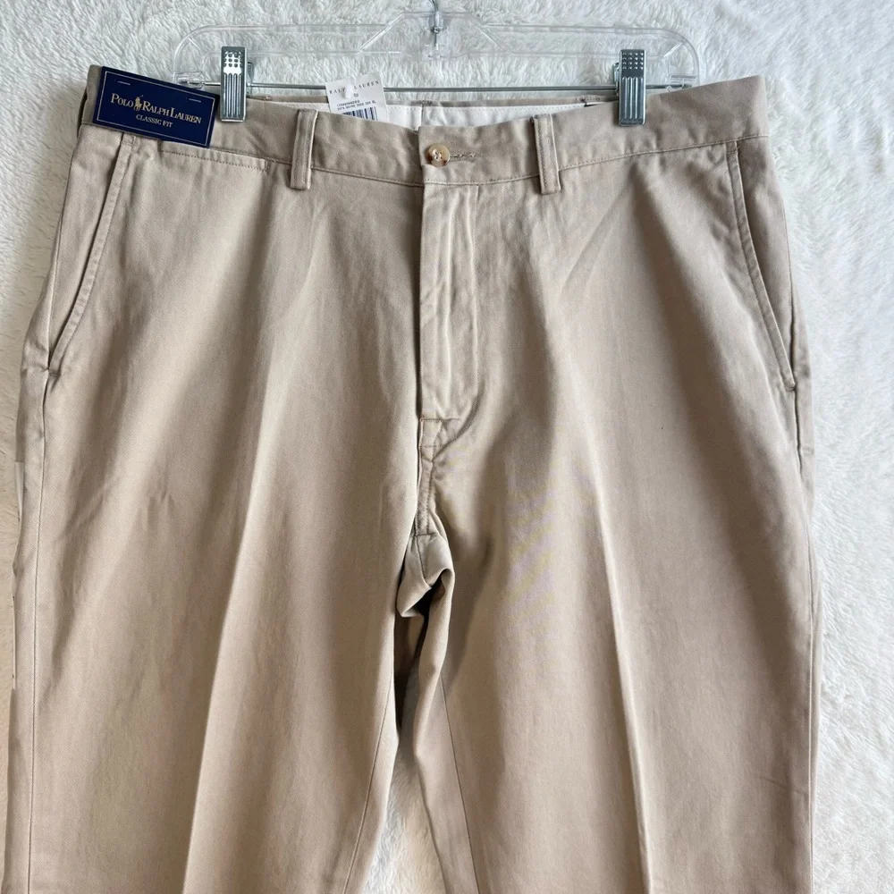 Polo Ralph Lauren Chino Pants‎ Men’s 36x30 Hudson Tan Classic Fit Cotton NEW